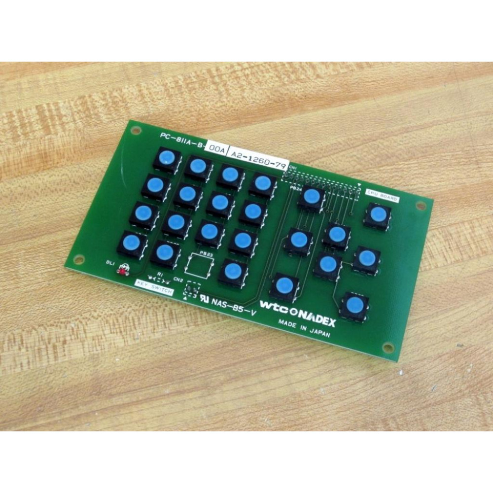 WTC Nadex PC-811A-B-00A CPU Board A2-1260-79 - Used WTC Nadex PC-811A-B-00A CPU Board A2-1260-79 - Used