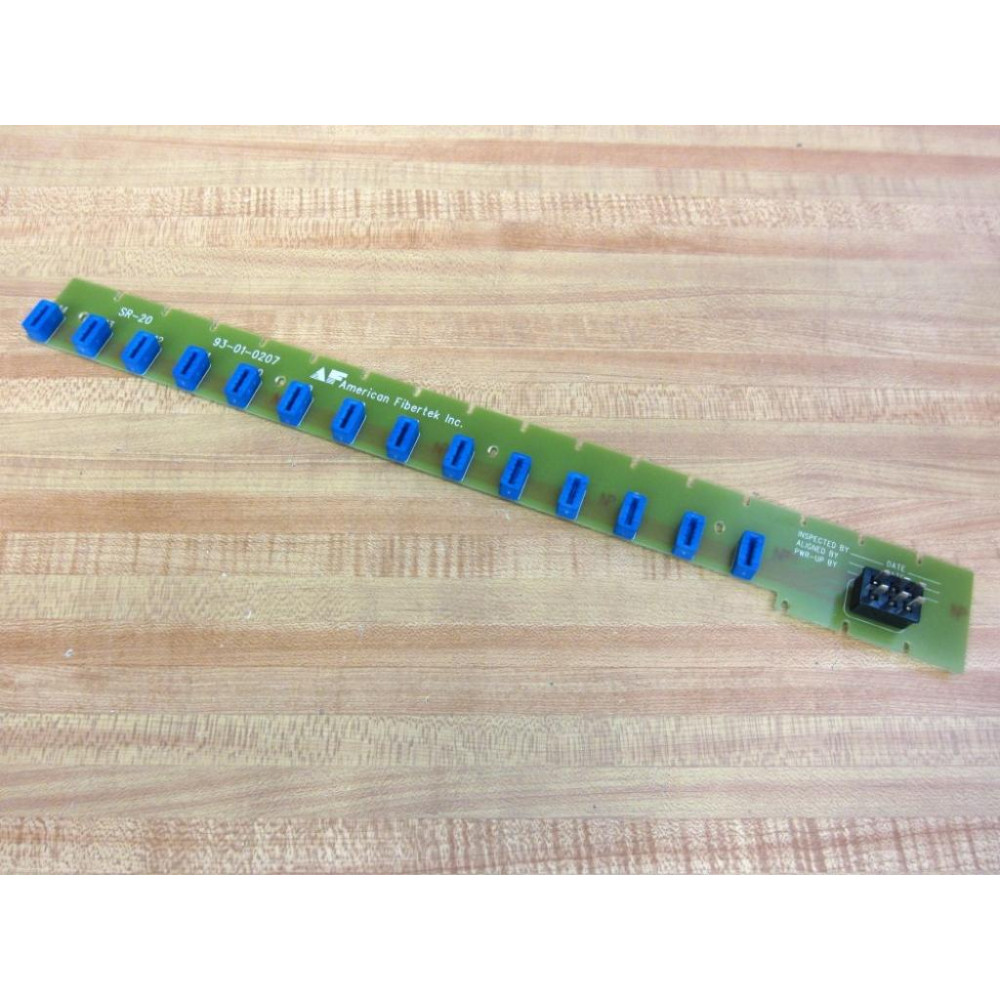 American Fibertek 93-01-0207 SR-20 Circuit Board 93010207 - Used
