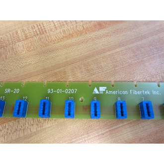 American Fibertek 93-01-0207 SR-20 Circuit Board 93010207 - Used