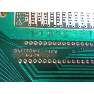 Daytronic 73263 Mask 2 Board Assy - Used