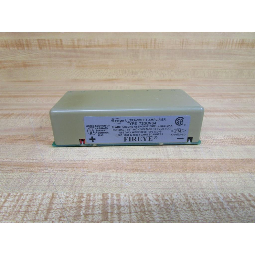 Fireye 72DUVS4 Ultraviolet Amplifier - Used Fireye 72DUVS4 Ultraviolet Amplifier - Used