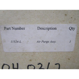 11524-L Air Purge Assembly 11524L - Used