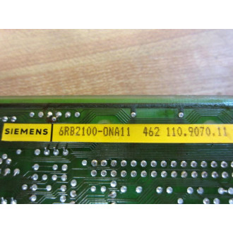 Siemens 6RB2100-ONA11 Circuit Board 6RB2100ONA11 - Used