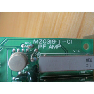 Nireco MZ0319.1-01 Circuit Board MZ0319101 - Used