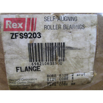 Rexnord ZFS-9203 Flange Roller Bearing ZFS9203 - New No Box