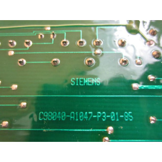 Siemens C98043-A1047-L.1.11 Board C98043A1047L111 C98043-A1047-L-111-02 - Used