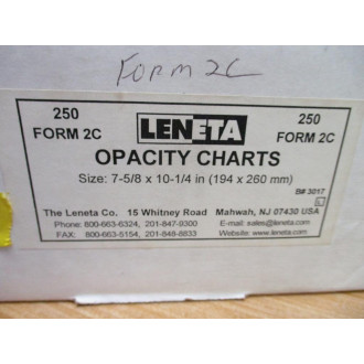 Leneta Form 2C Opacity Chart (Pack of 250)