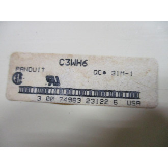Panduit C3WH6-6FT Wiring Duct Cover C3WH6 (Pack of 5) - New No Box