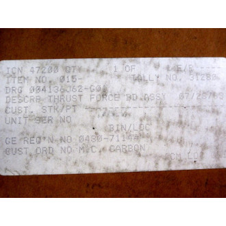 General Electric 4136J62-G1 Thrust Force Board 4136J48-4