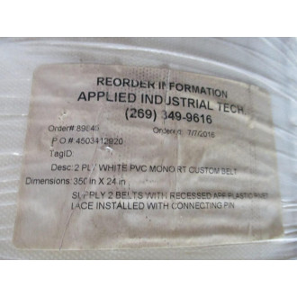 Applied Industrial Tech 350" x 24" Mono RT Custom Belt 4503412920