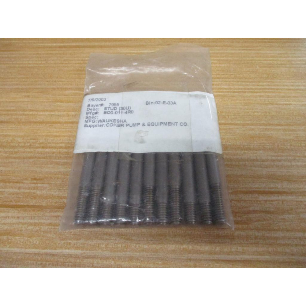 Waukesha BD0-011-4R0 Stud 30U (Pack of 11)