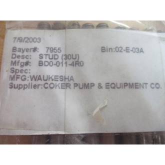 Waukesha BD0-011-4R0 Stud 30U (Pack of 11)
