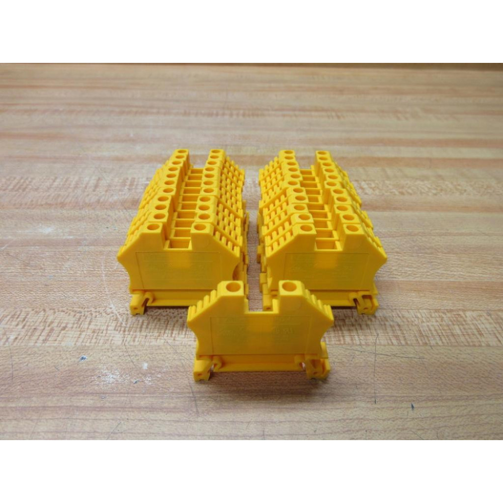 Morsettitalia EURO 4 Terminal Block Yellow (Pack of 23) - New No Box