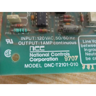National Controls DNC-T2101-010 NCC Dust Collector Control Board - Used
