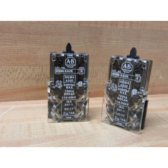 Allen Bradley 800M-XA2K Contact Block 800MXA2K (Pack of 2) - New No Box