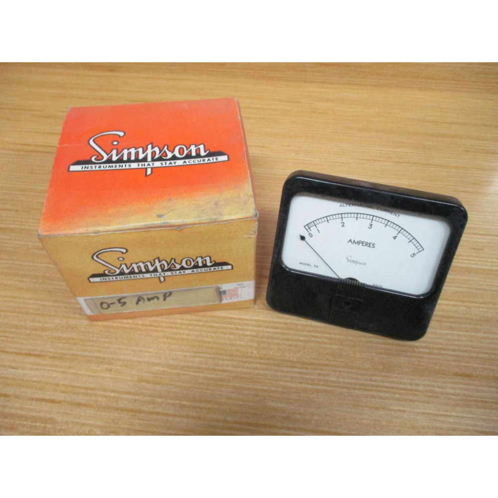 Simpson 17351 Panel Meter 59 0-5 AMP - Refurbished
