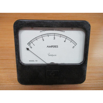 Simpson 17351 Panel Meter 59 0-5 AMP - Refurbished
