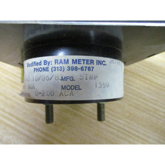 Simpson 1359 Panel  Meter 0-200 AMP - Refurbished