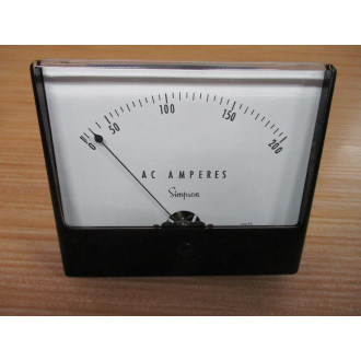 Simpson 1359 Panel  Meter 0-200 AMP - Refurbished