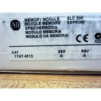 Allen Bradley 1747-M13 EEPROM Module 1747M13 Ser.A Rev.A
