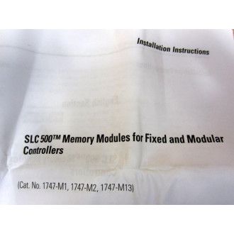 Allen Bradley 1747-M13 EEPROM Module 1747M13 Ser.A Rev.A