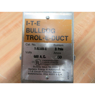 ITE T-33101-1 Siemens Bulldog Trolley Hanger T301011 - Used