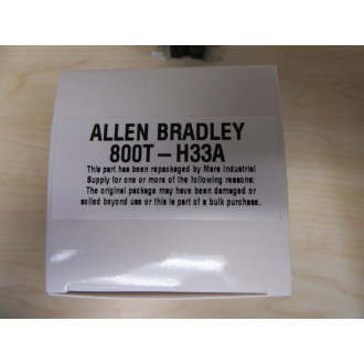 Allen Bradley 800T-H33A Selector Switch Series A