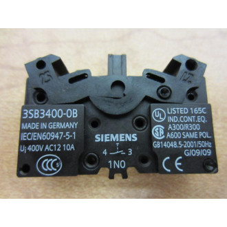 Siemens 3SB3400-0B Contact Block 3SB34000B