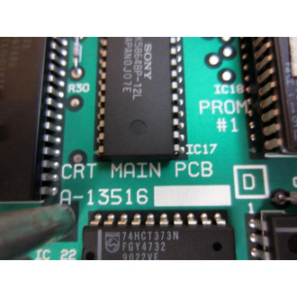 Barber Colman A-13516 CRT Main PCB A13516 - Used