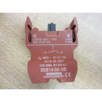 Siemens 3SB1400-0B Block 3SB14000B 3SB1-400-0B - New No Box