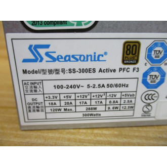 Seasonic SS-300ES Power Supply 80Plus Bronze