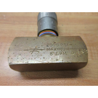 Parker N600B Flow Control Needle Valve N600B - Used
