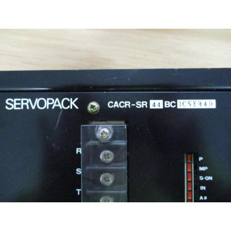 Yaskawa CACR-SR44BC1CSY349 Servopack Servo Drive Cracked Terminal Cover - Used
