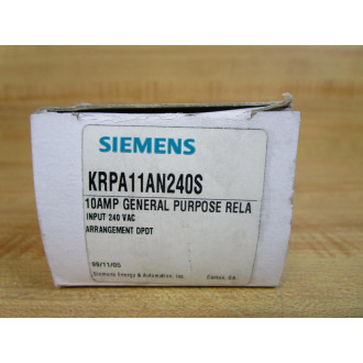 Siemens KRPA11AN240S General Purpose Relay