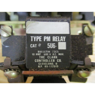 Joslyn Clark 5U6 Type PM Relay 4 Pole - New No Box