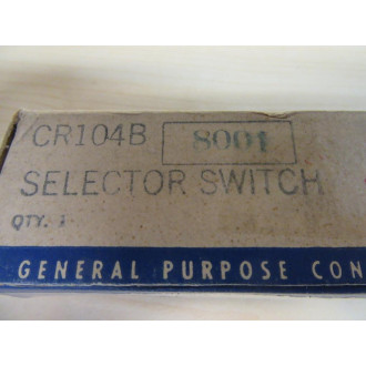 GE CR104B8001 Operator