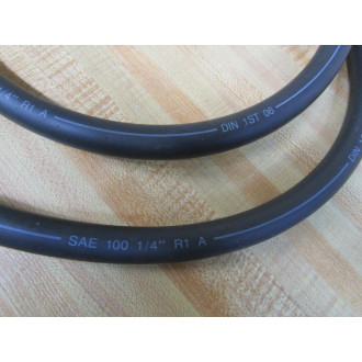Generic SAE 100 14" R1 A Hydraulic Hose Assembly 82" Length - New No Box