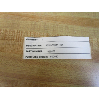 Siemens 429077 O-Ring 8251-70X11-461 - New No Box
