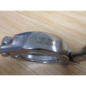 14CW0925 1"-1 12" Sanitary Clamp 14CW0925 (Pack of 3) - New No Box