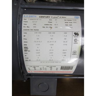 A.O. Smith 7-850228-01-OJ Century E-Plus AC Motor E320