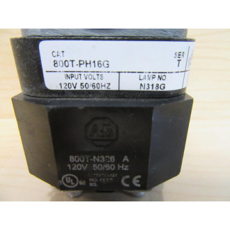 Allen Bradley 800T-PH16G Pilot Light 800TPH16G - Used