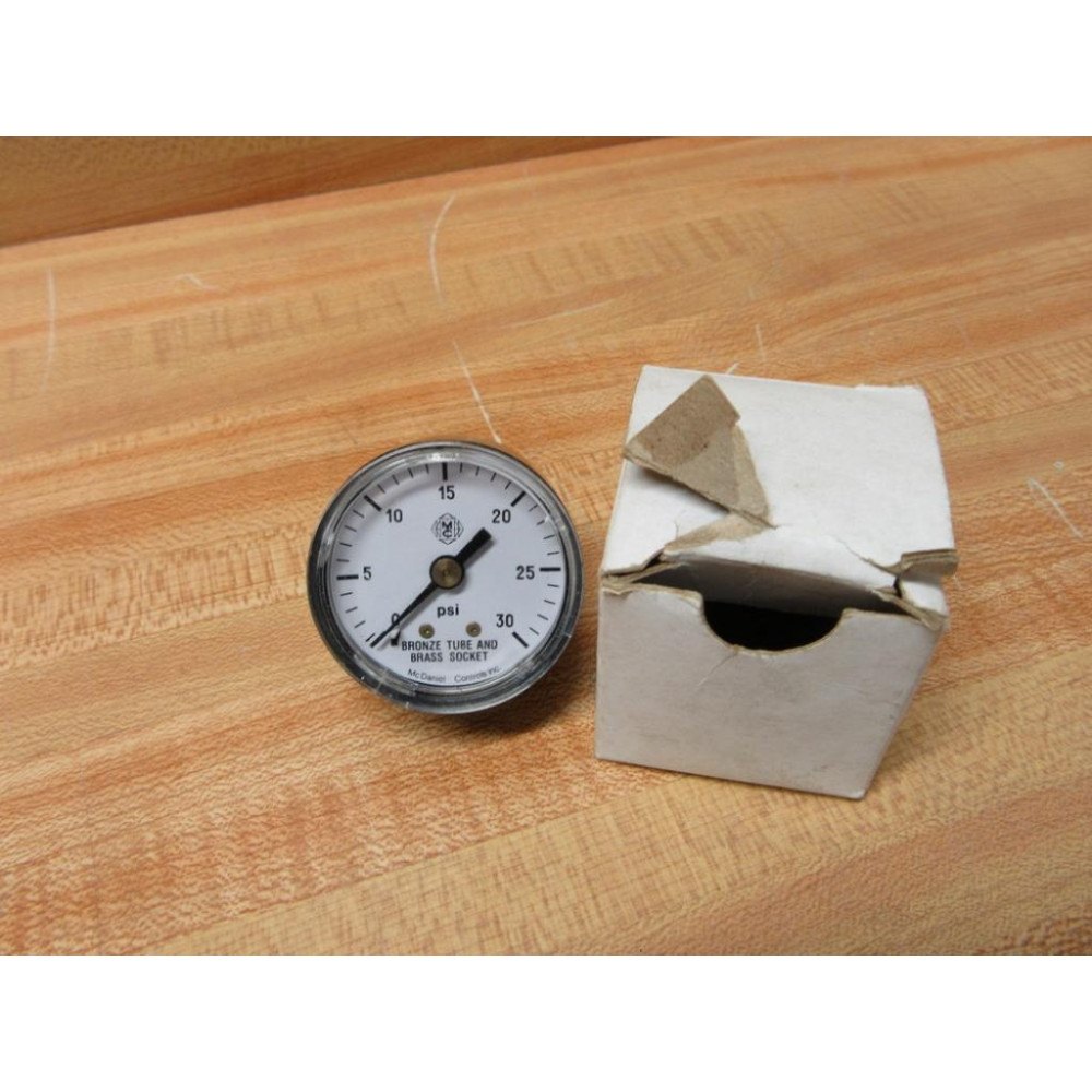 McDaniel Controls R8BL 0-30 Utility Gauge R8BL030