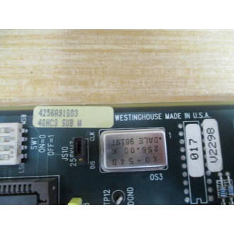 Westinghouse 4256A91G03 Circuit Board - Used