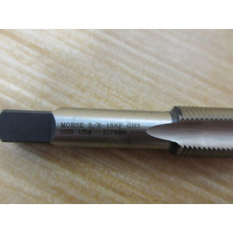 Morse 117485 Plug Tap 58"-18NF GH3 - New No Box
