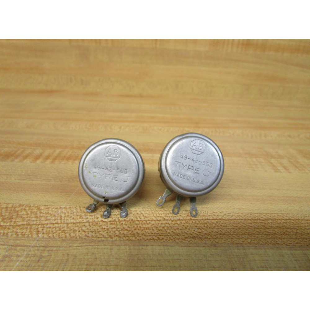 Allen Bradley 49-42-503 Potentiometer 4942503 (Pack of 2) - Used