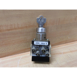 Allen Bradley 800H-EK15 Locking Switch W800T-XA 1 Key - New No Box