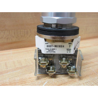 Allen Bradley 800T-N61KG4 4-Pos. Selector Switch 2 800T-XA W1 Key - New No Box