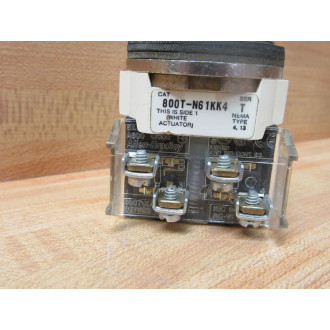 Allen Bradley 800T-N61KK4B 4-Pos Selector Switch 800TN61KK4B (2) 800T-XA W1 Key