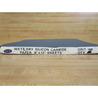 Value Line 9" x 11" 360 Silicon Carbide Paper Sheets 9" x 11" (Pack of 40)