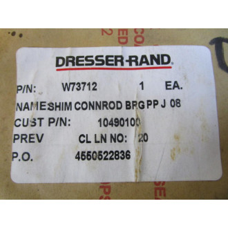 Dresser-Rand W73712 Connecting Rod Bearing Shim